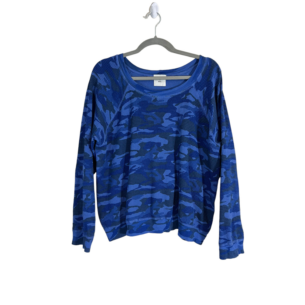 MONROW x Soul Blue Camo Thermal Tee